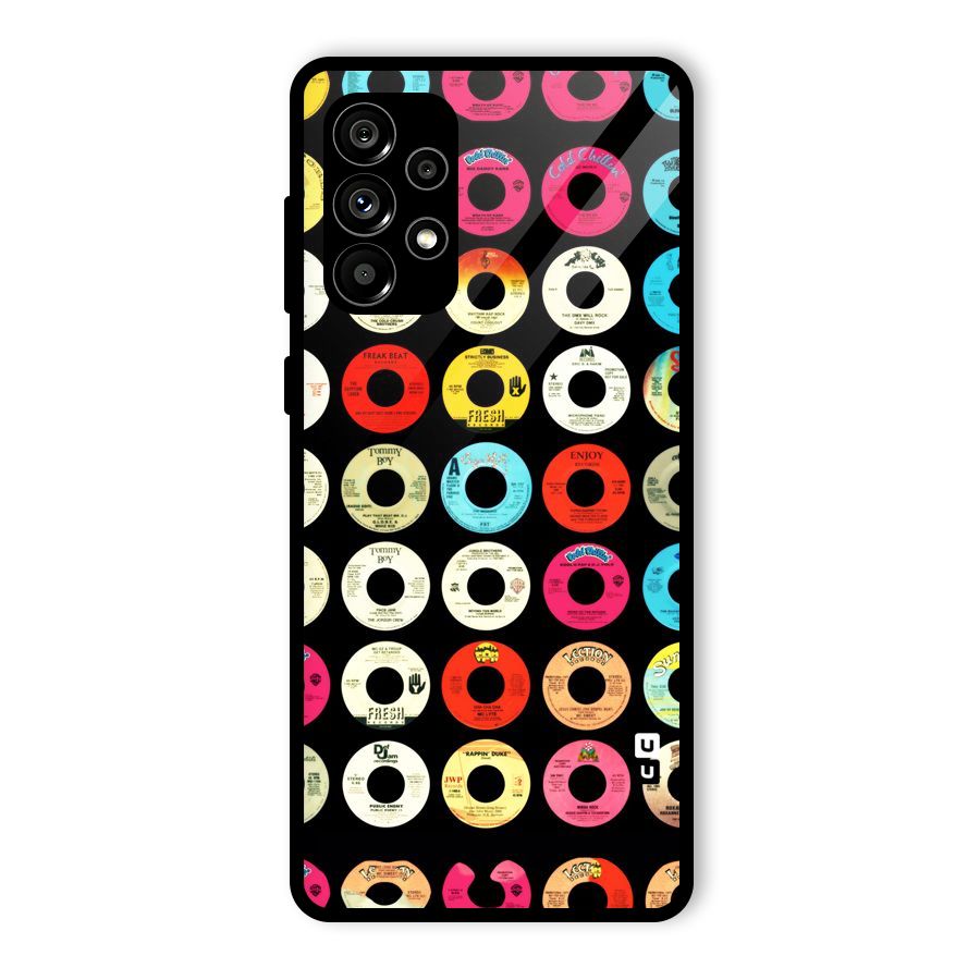 Vintage Collection CDs Glass Back Case for Galaxy A73 5G