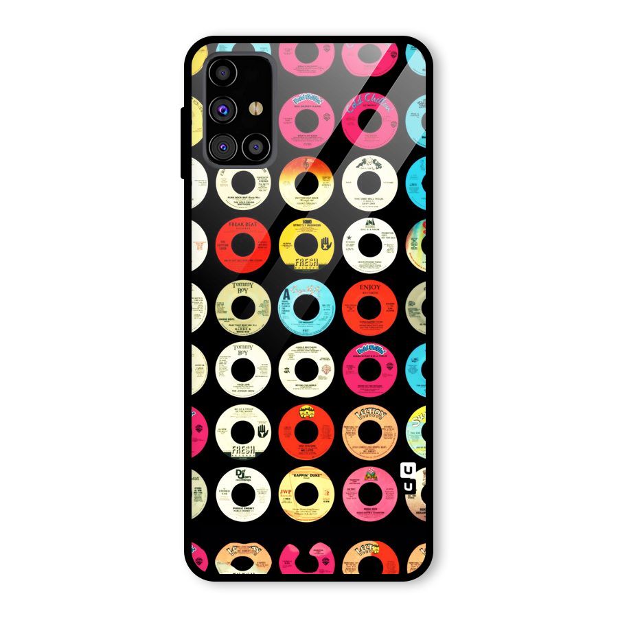Vintage Collection CDs Glass Back Case for Galaxy M31s