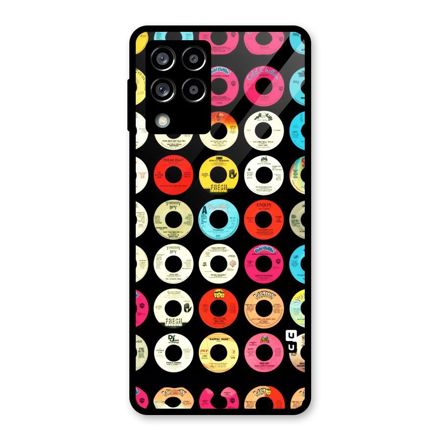 Vintage Collection CDs Glass Back Case for Galaxy M53 5G