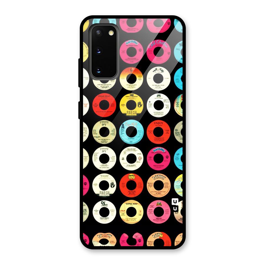 Vintage Collection CDs Glass Back Case for Galaxy S20