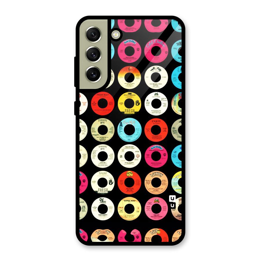 Vintage Collection CDs Glass Back Case for Galaxy S21 FE 5G