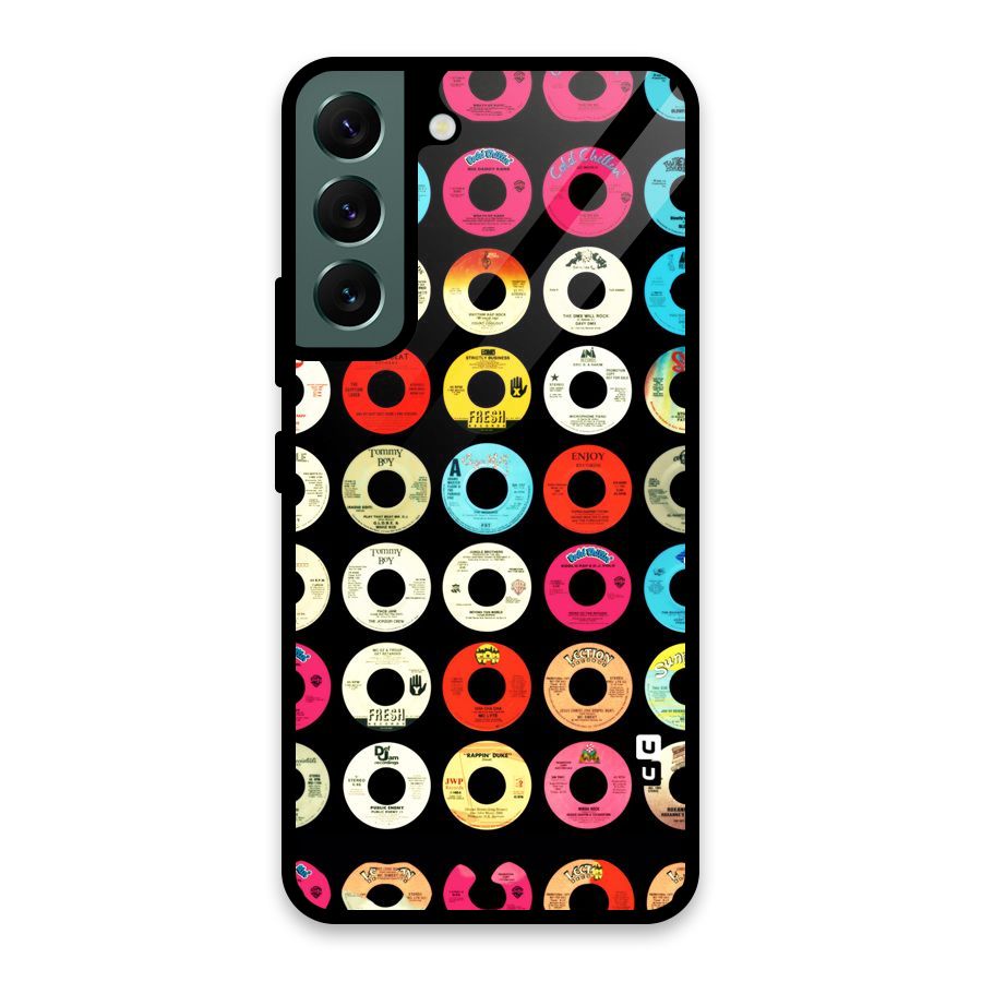 Vintage Collection CDs Glass Back Case for Galaxy S22 5G
