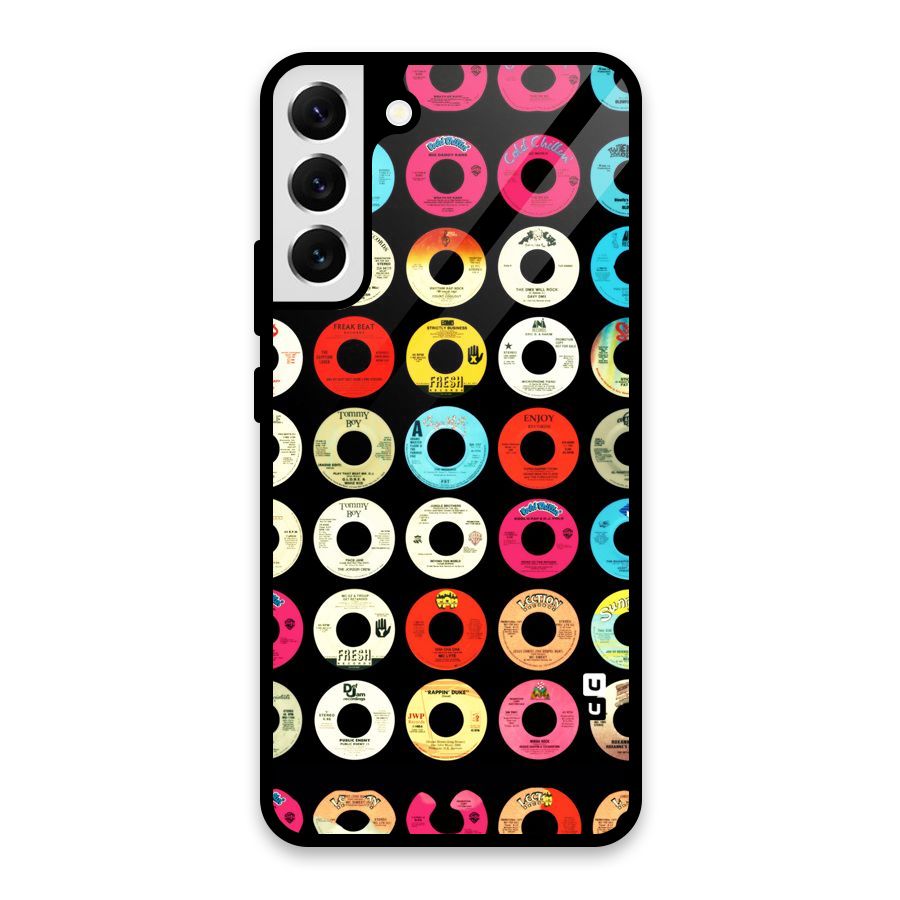 Vintage Collection CDs Glass Back Case for Galaxy S22 Plus 5G