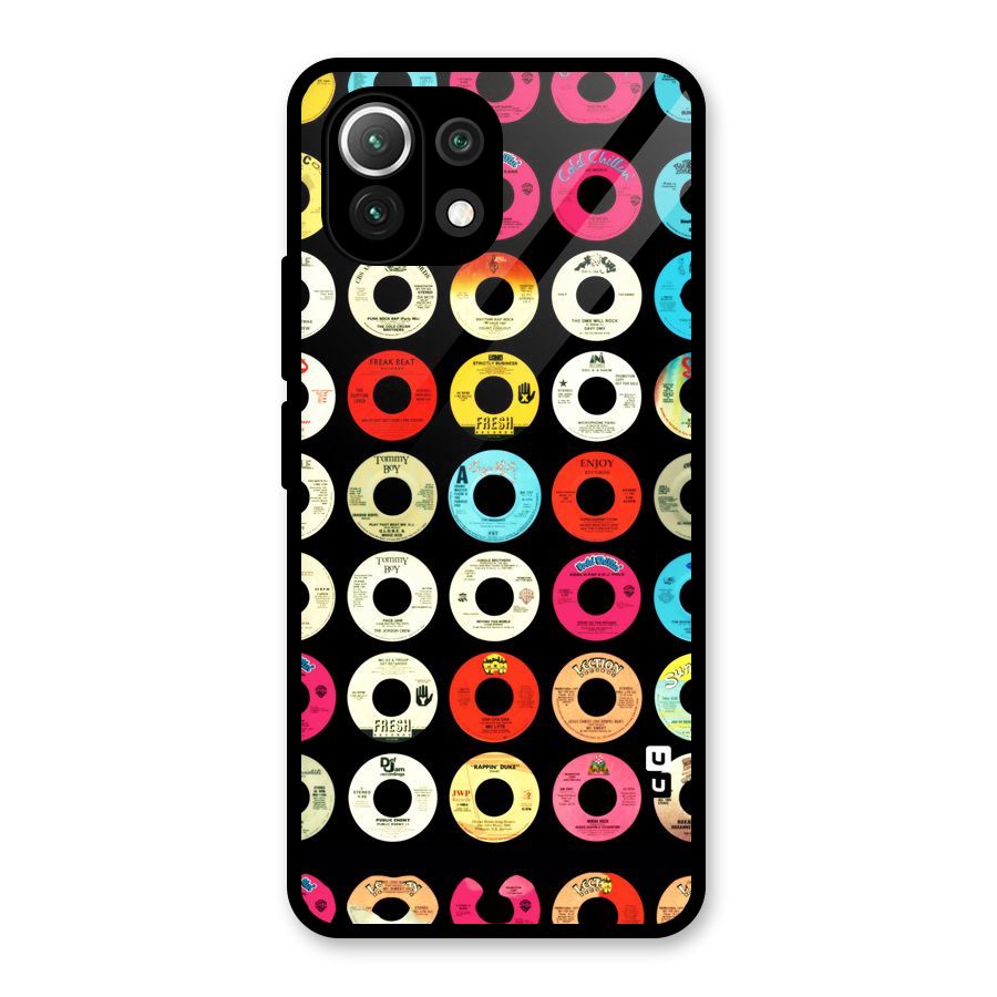 Vintage Collection CDs Glass Back Case for Mi 11 Lite NE 5G