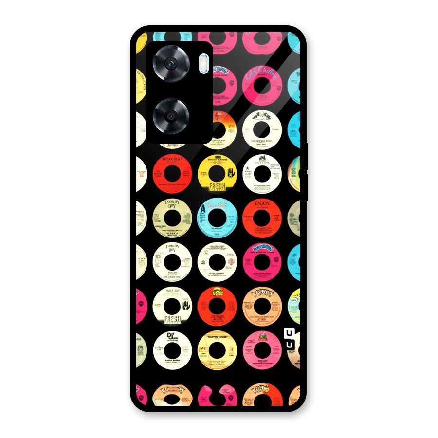 Vintage Collection CDs Glass Back Case for Oppo A77