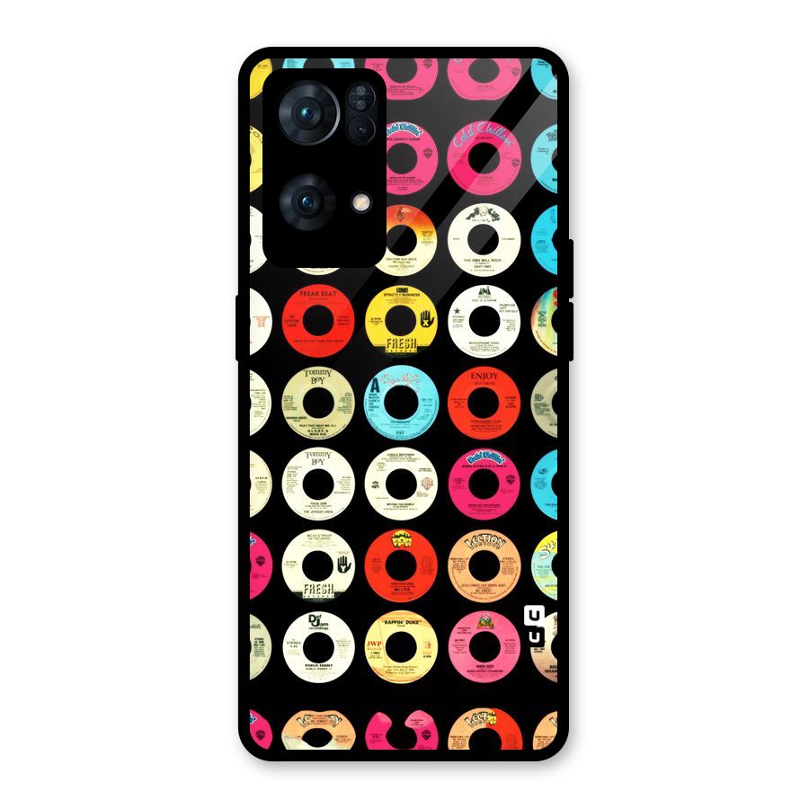 Vintage Collection CDs Glass Back Case for Oppo Reno7 Pro 5G