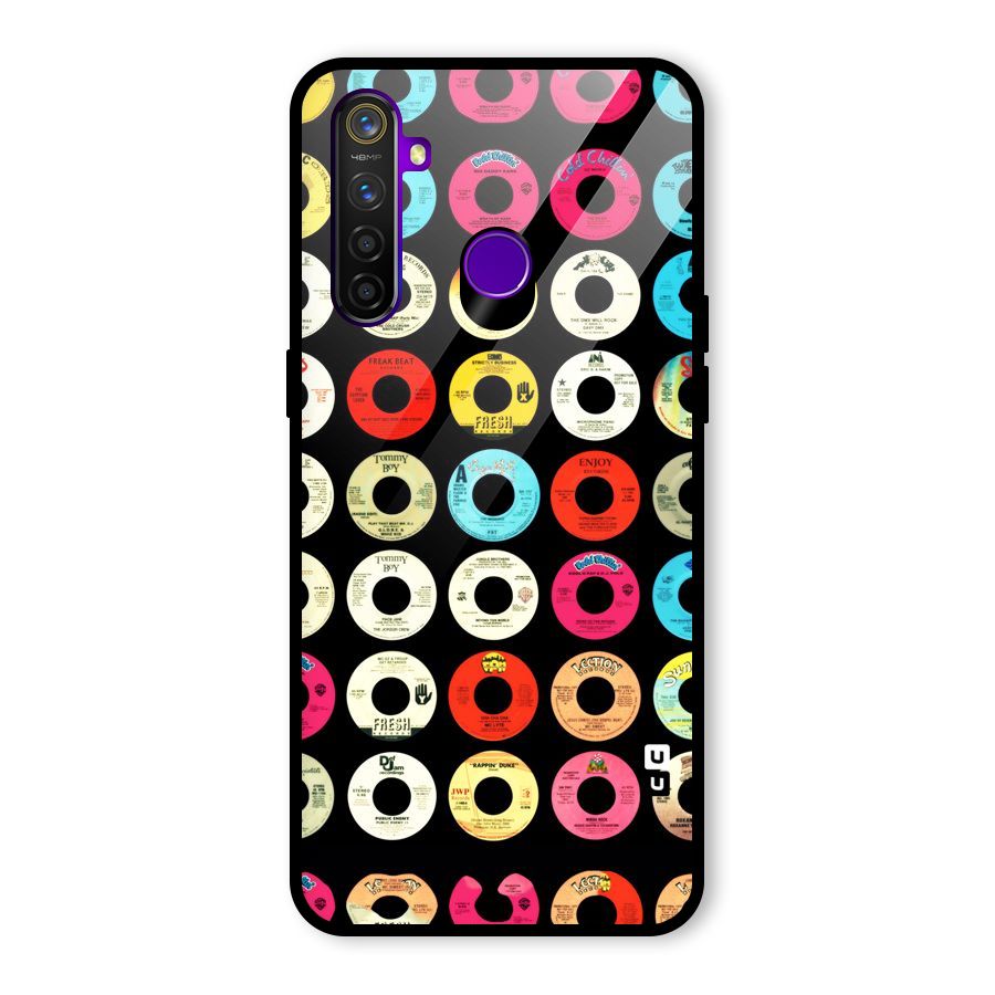 Vintage Collection CDs Glass Back Case for Realme 5 Pro