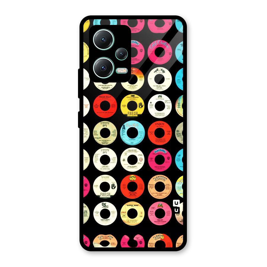 Vintage Collection CDs Glass Back Case for Redmi Note 12 5G