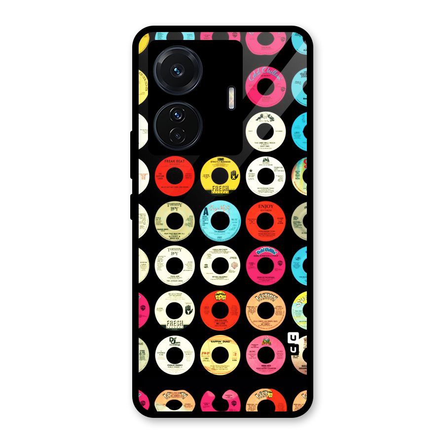 Vintage Collection CDs Glass Back Case for Vivo T1 Pro