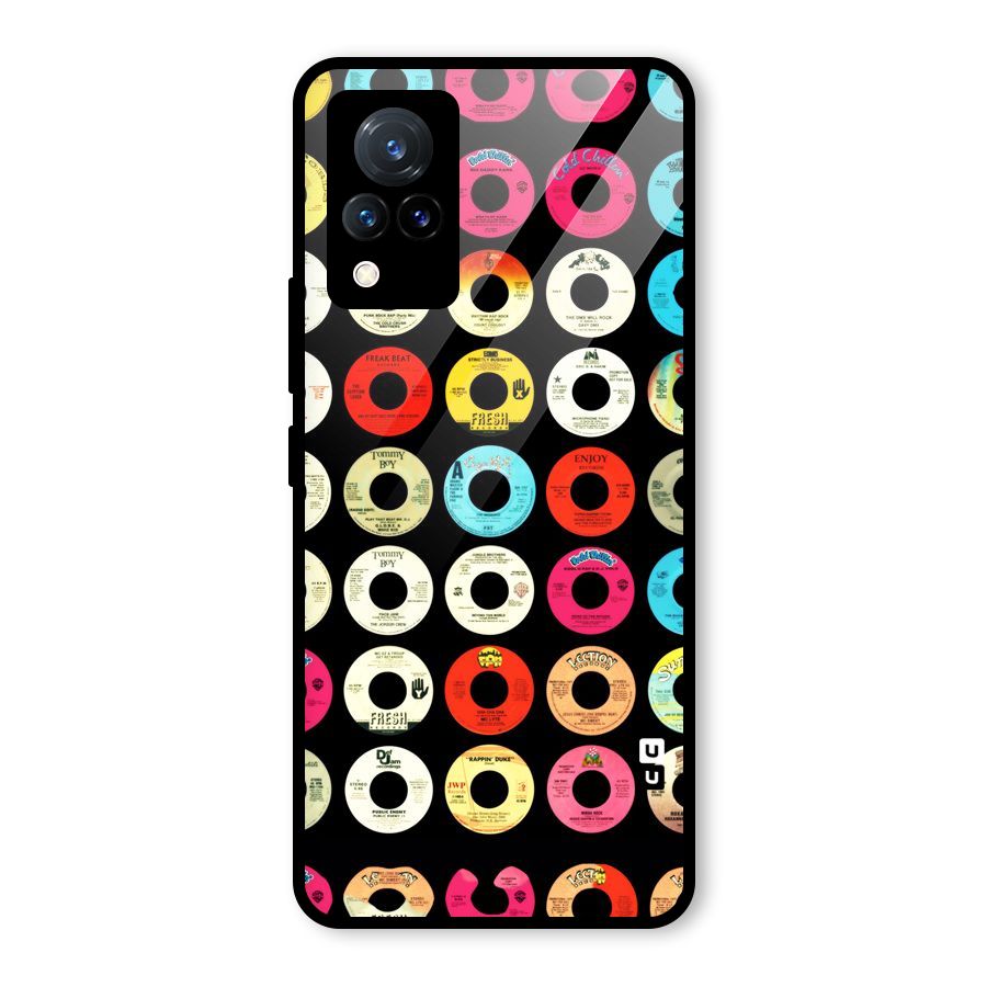 Vintage Collection CDs Glass Back Case for Vivo V21 5G