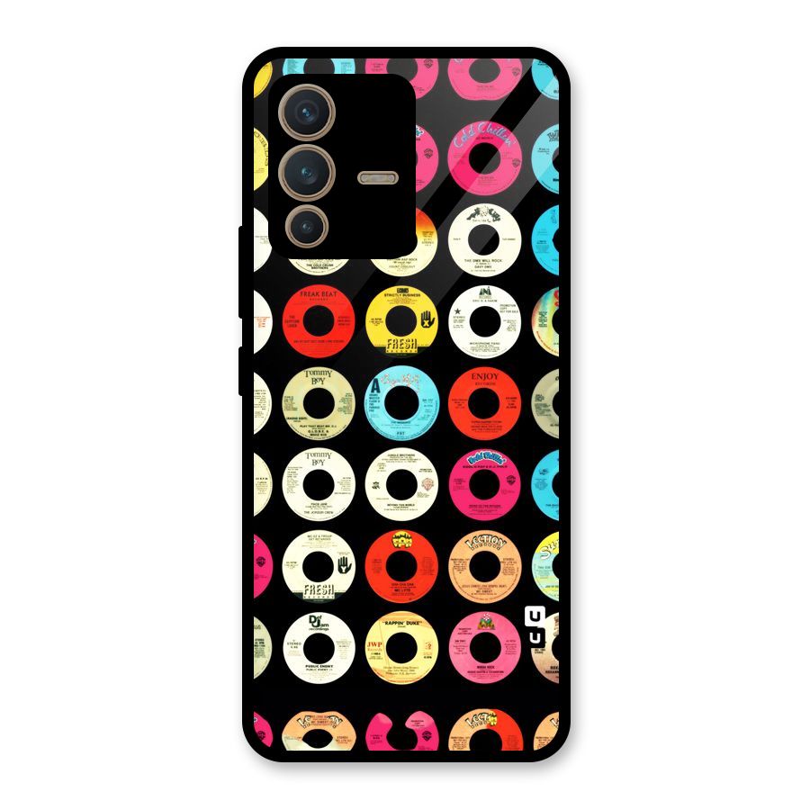 Vintage Collection CDs Glass Back Case for Vivo V23 5G