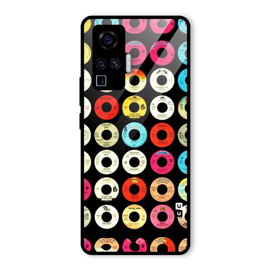 Vintage Collection CDs Glass Back Case for Vivo X50 Pro