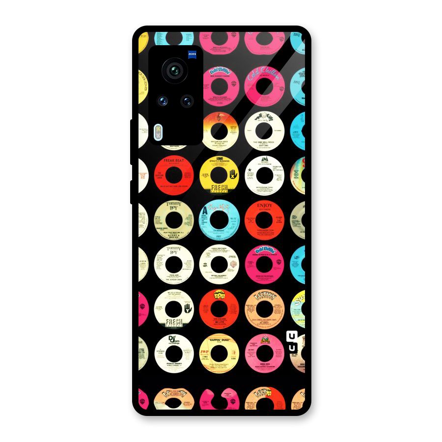 Vintage Collection CDs Glass Back Case for Vivo X60 Pro