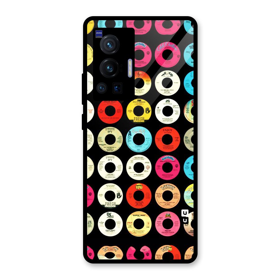 Vintage Collection CDs Glass Back Case for Vivo X70 Pro