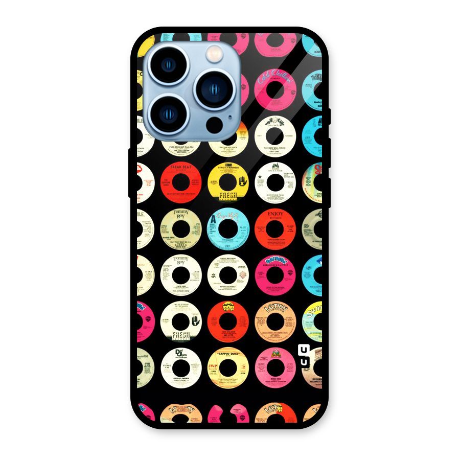 Vintage Collection CDs Glass Back Case for iPhone 13 Pro