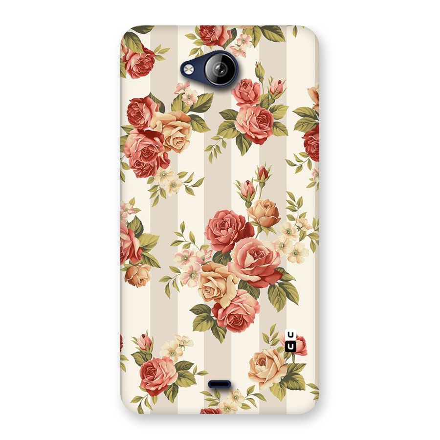 Vintage Color Flowers Back Case for Canvas Play Q355