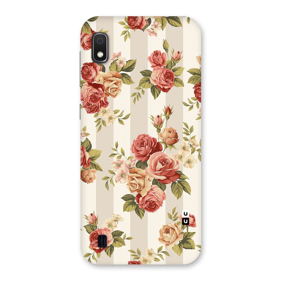 Vintage Color Flowers Back Case for Galaxy A10