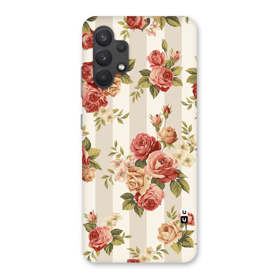 Vintage Color Flowers Back Case for Galaxy A32