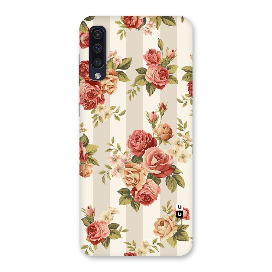 Vintage Color Flowers Back Case for Galaxy A50s
