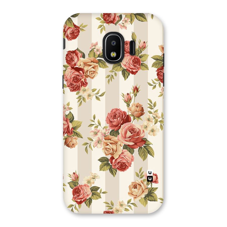 Vintage Color Flowers Back Case for Galaxy J2 Pro 2018