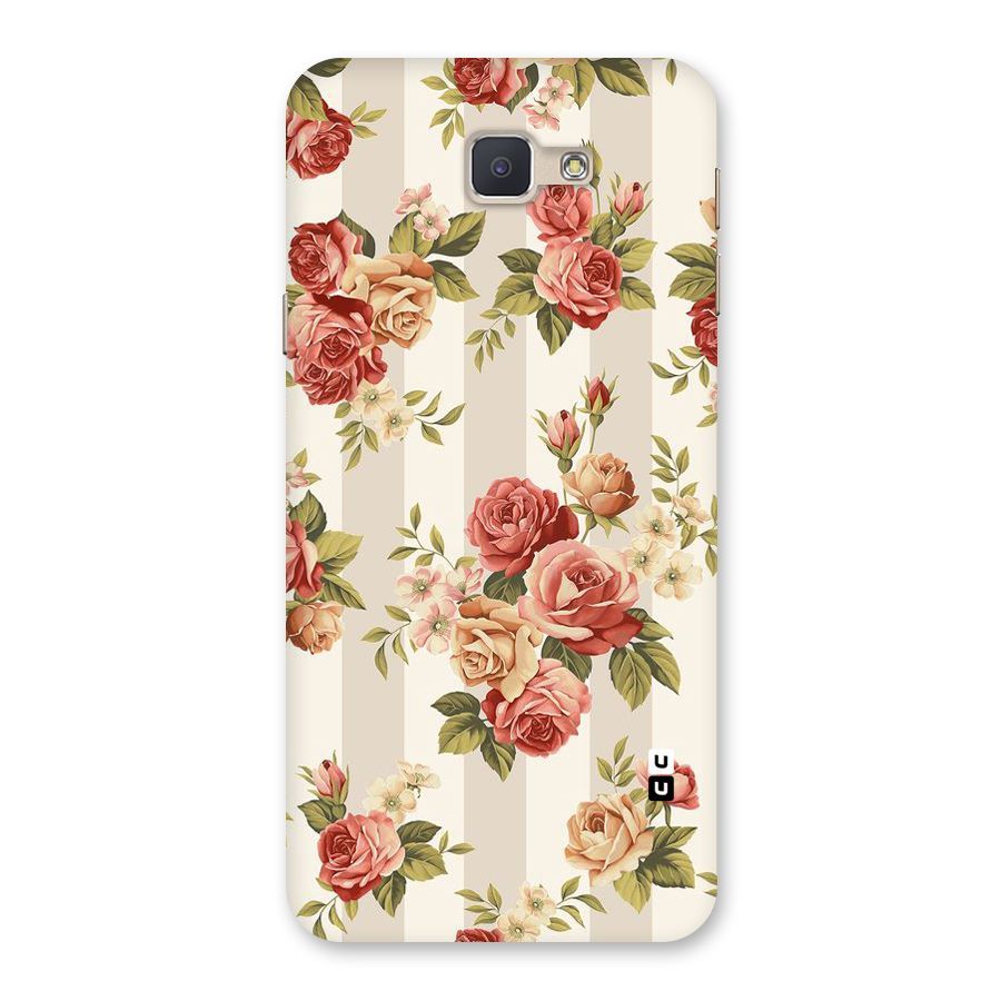 Vintage Color Flowers Back Case for Galaxy J5 Prime