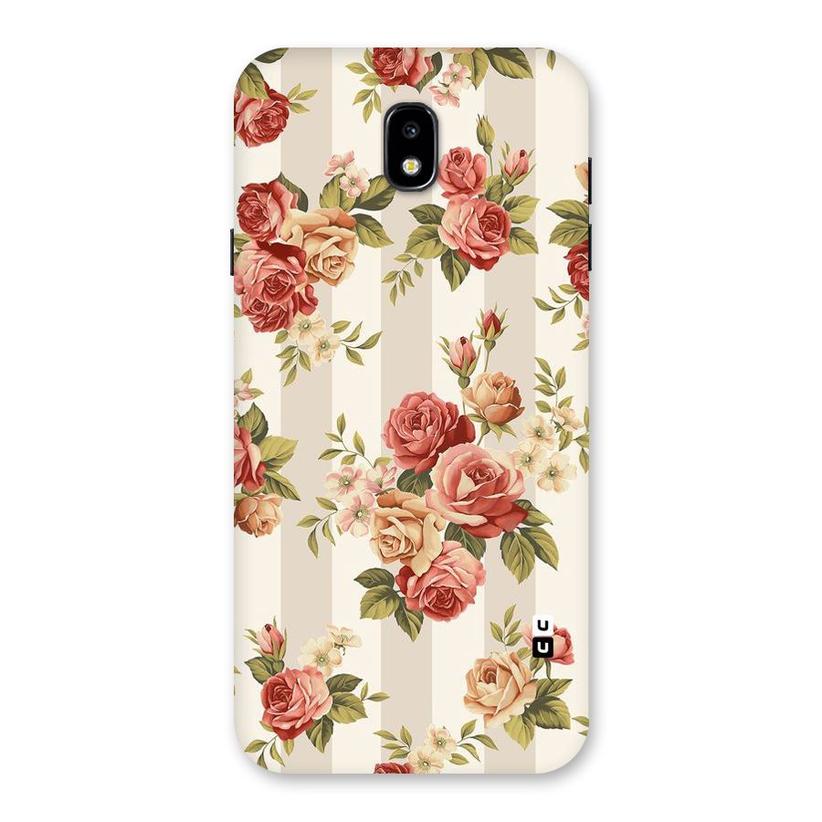 Vintage Color Flowers Back Case for Galaxy J7 Pro