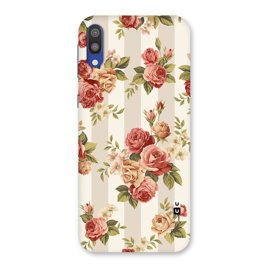 Vintage Color Flowers Back Case for Galaxy M10