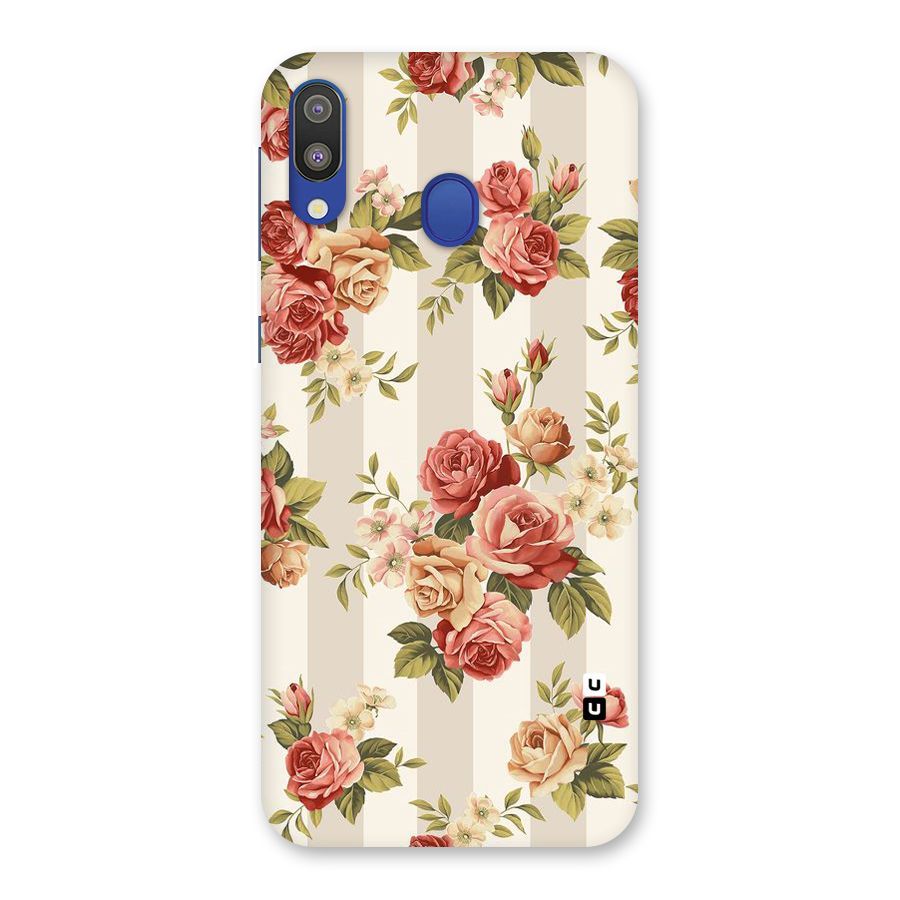 Vintage Color Flowers Back Case for Galaxy M20