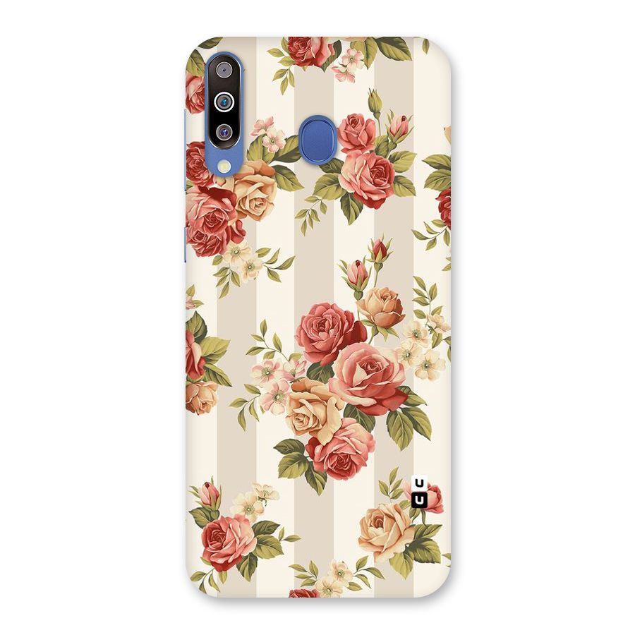 Vintage Color Flowers Back Case for Galaxy M30