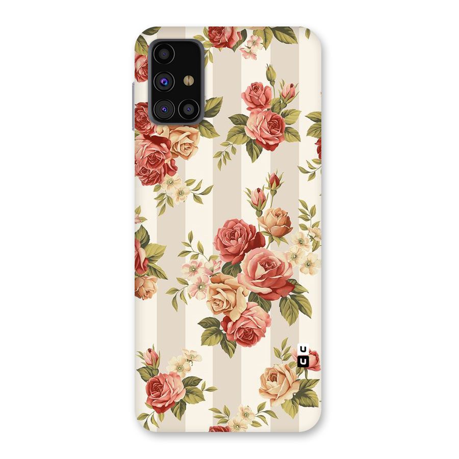 Vintage Color Flowers Back Case for Galaxy M31s