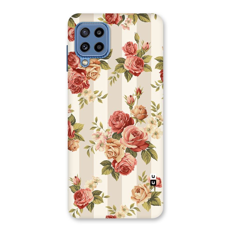 Vintage Color Flowers Back Case for Galaxy M32