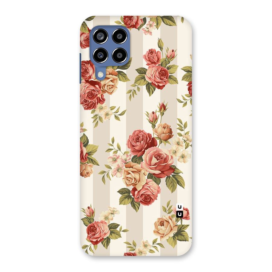 Vintage Color Flowers Back Case for Galaxy M53 5G
