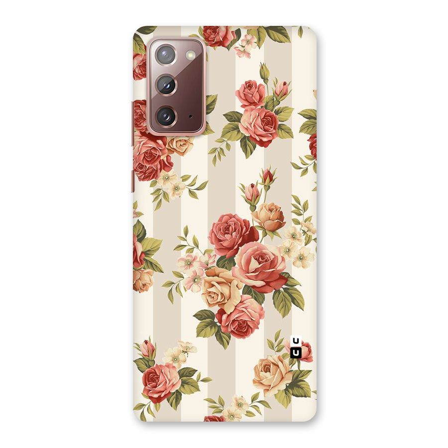 Vintage Color Flowers Back Case for Galaxy Note 20