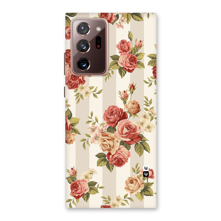 Vintage Color Flowers Back Case for Galaxy Note 20 Ultra