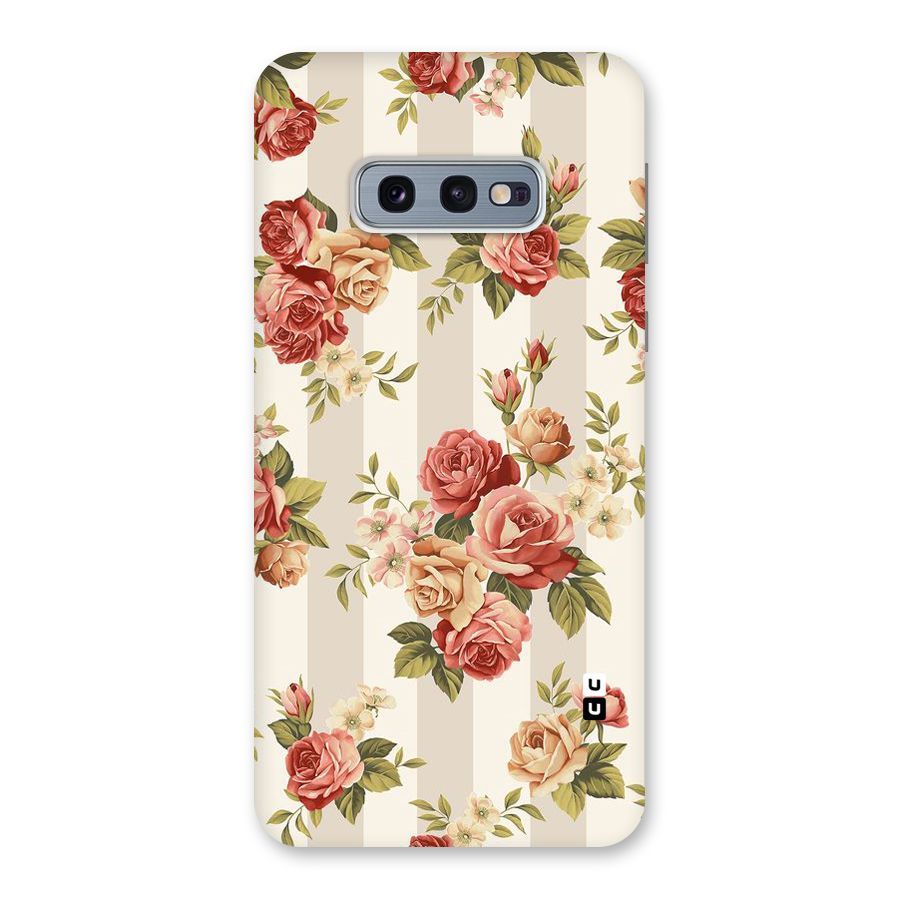 Vintage Color Flowers Back Case for Galaxy S10e