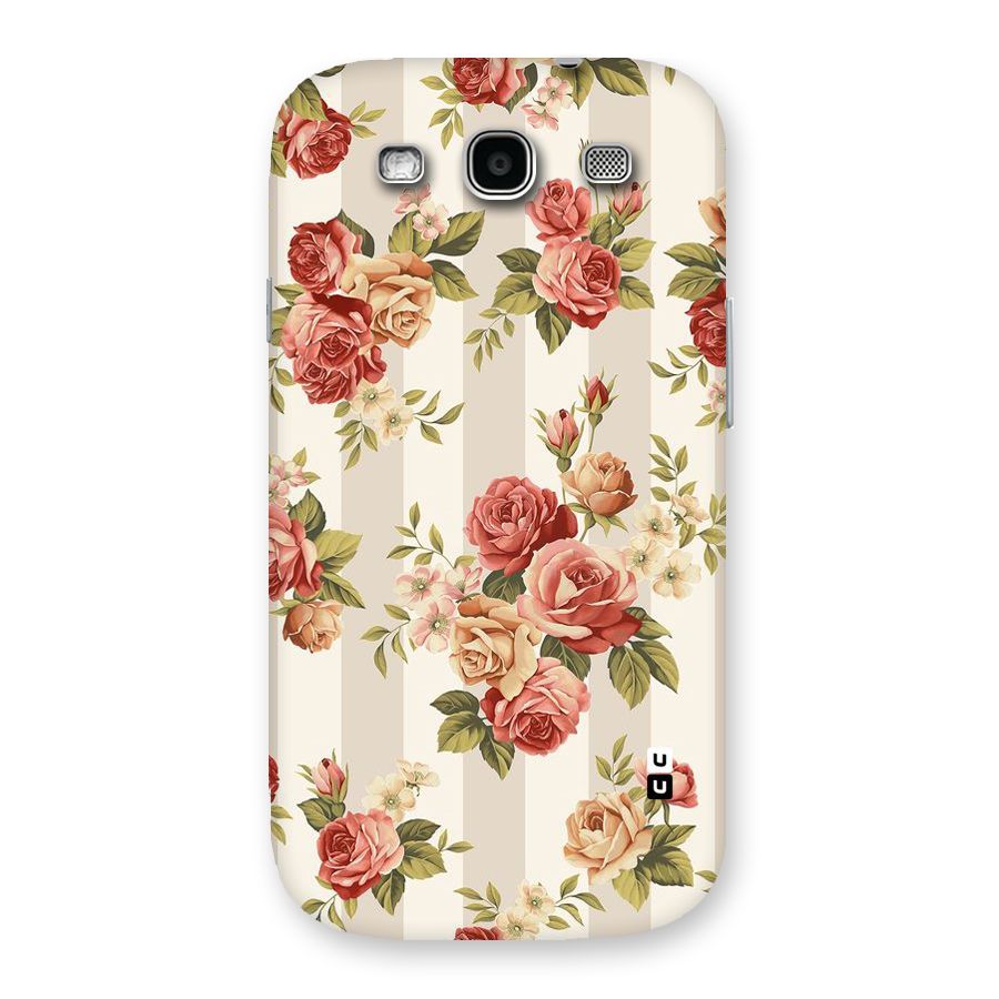 Vintage Color Flowers Back Case for Galaxy S3