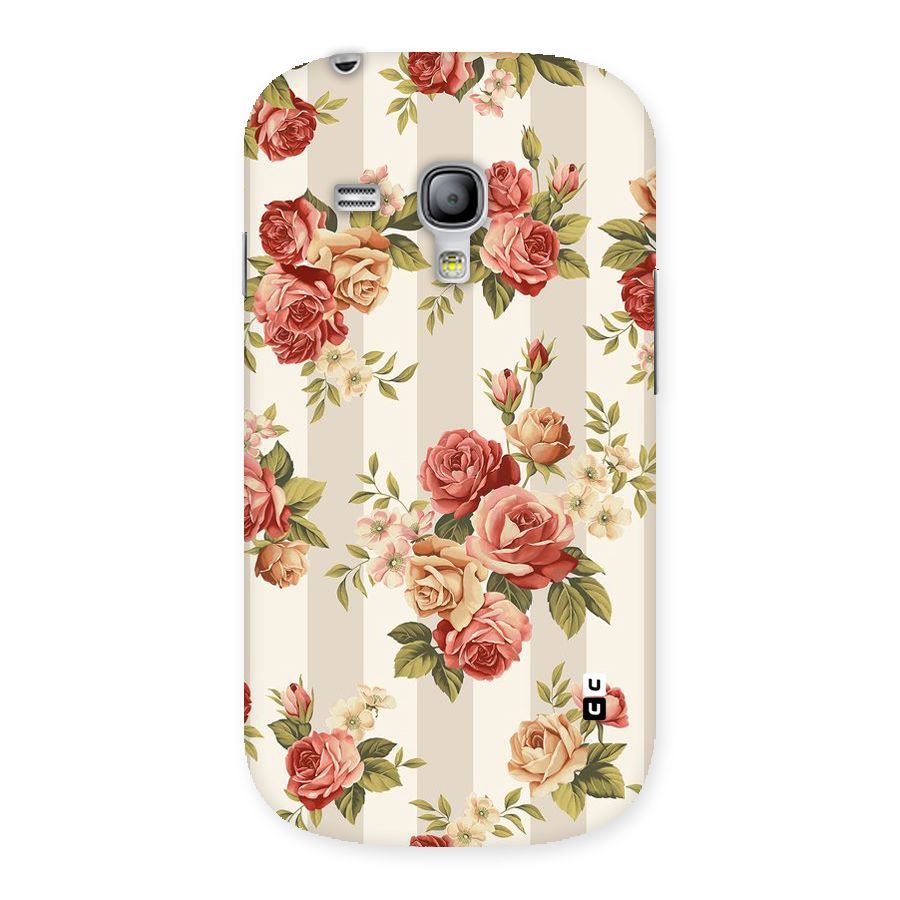 Vintage Color Flowers Back Case for Galaxy S3 Mini