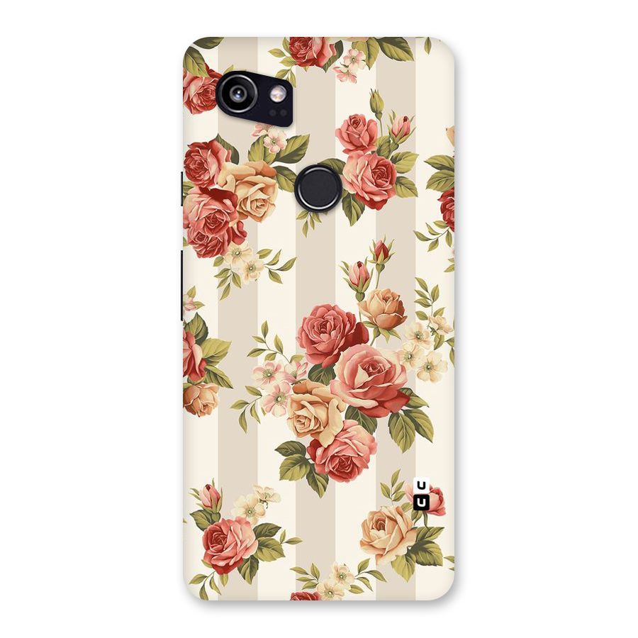 Vintage Color Flowers Back Case for Google Pixel 2 XL