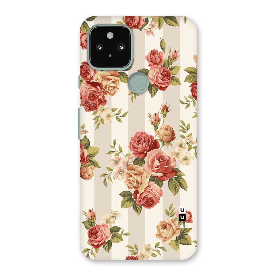 Vintage Color Flowers Back Case for Google Pixel 5