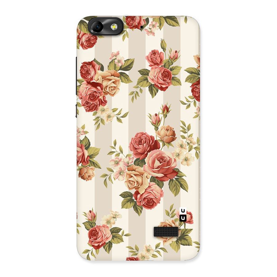 Vintage Color Flowers Back Case for Honor 4C