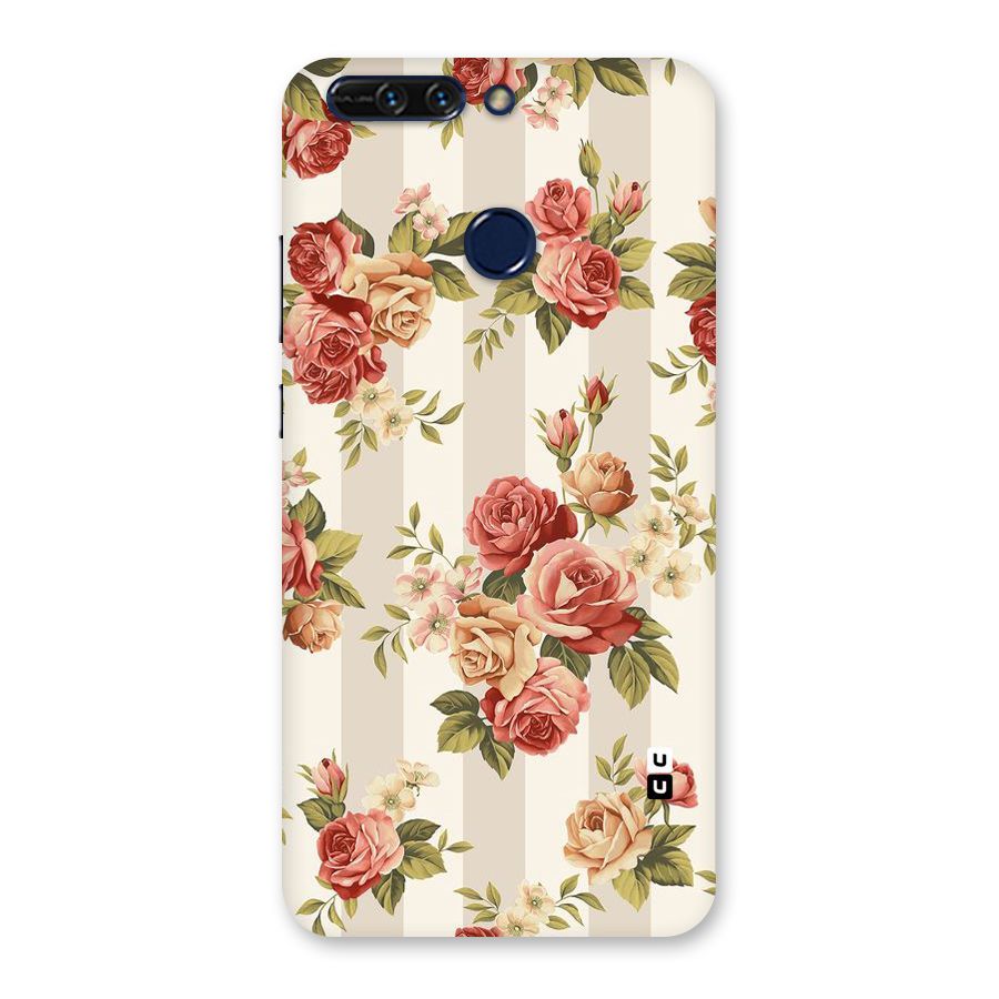 Vintage Color Flowers Back Case for Honor 8 Pro