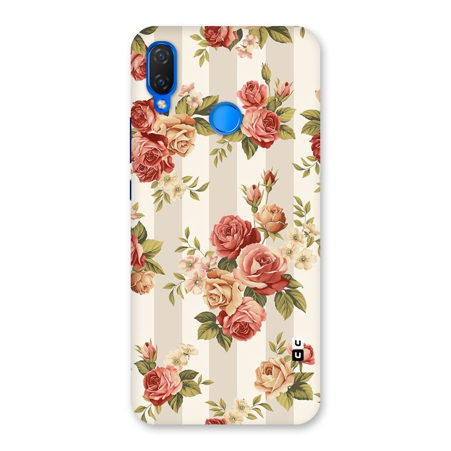 Vintage Color Flowers Back Case for Huawei P Smart+