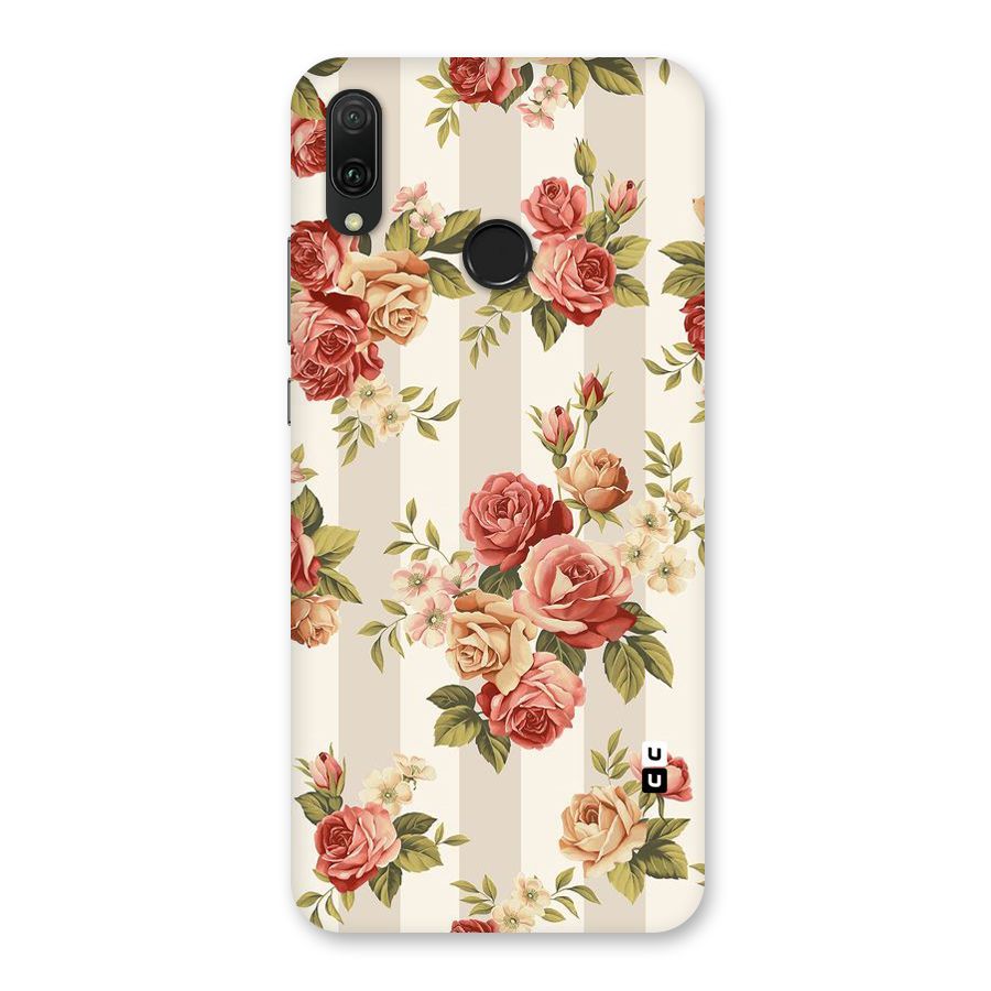 Vintage Color Flowers Back Case for Huawei Y9 (2019)
