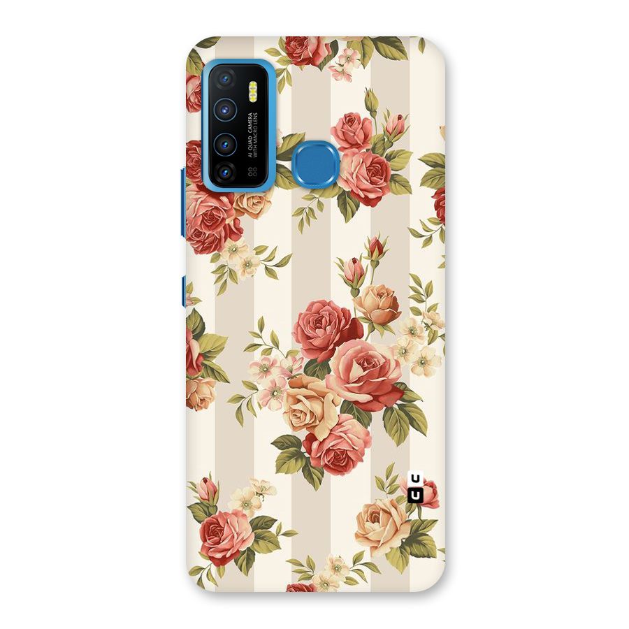 Vintage Color Flowers Back Case for Infinix Hot 9