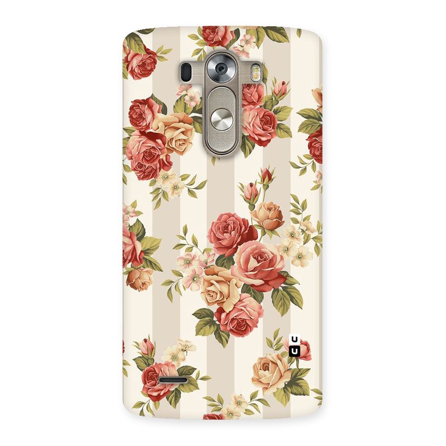 Vintage Color Flowers Back Case for LG G3