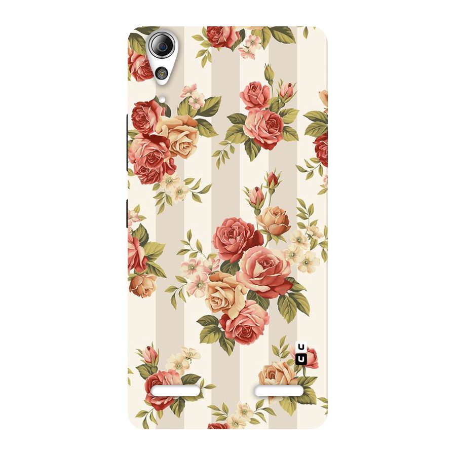 Vintage Color Flowers Back Case for Lenovo A6000 Plus