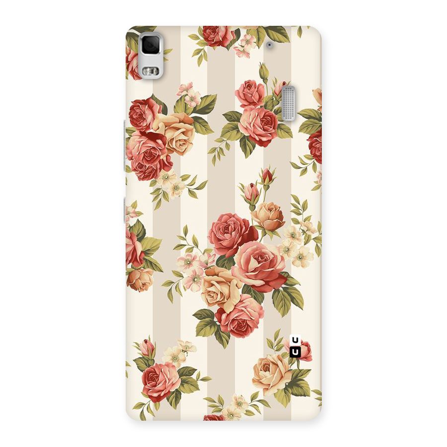 Vintage Color Flowers Back Case for Lenovo A7000