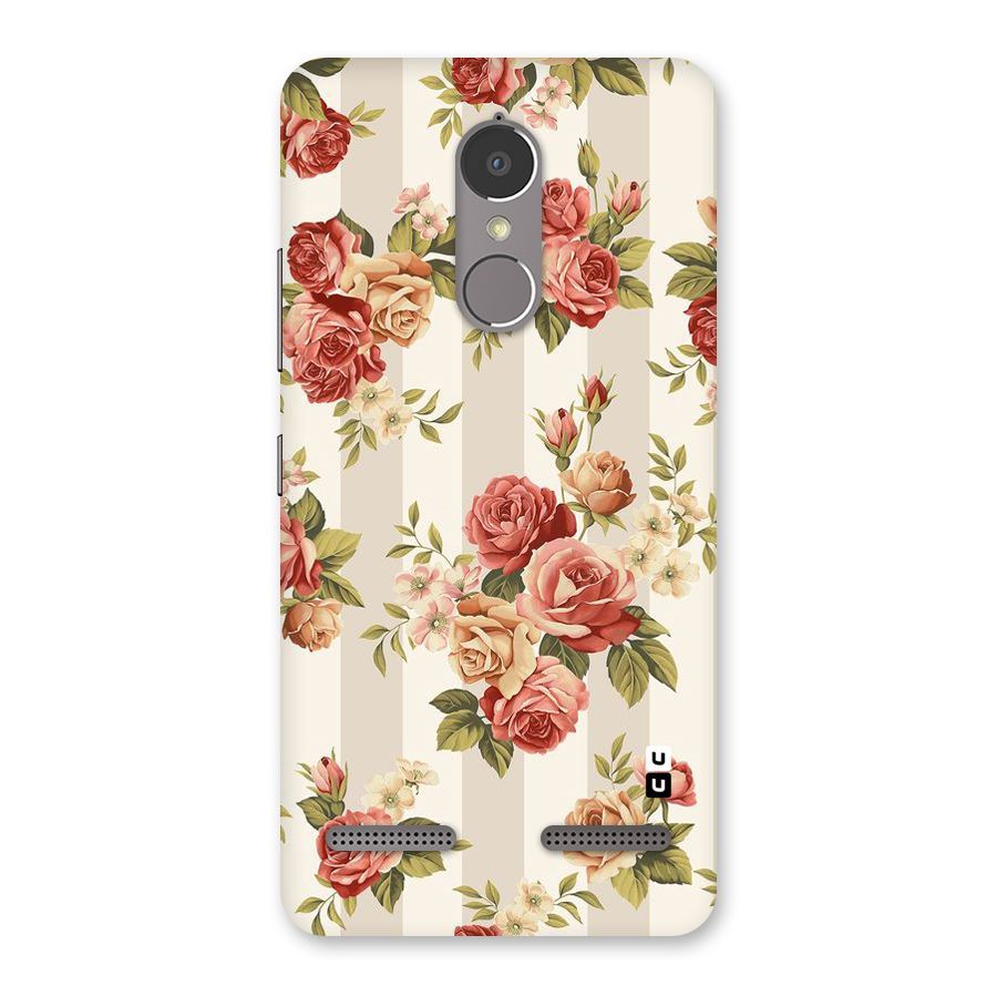 Vintage Color Flowers Back Case for Lenovo K6