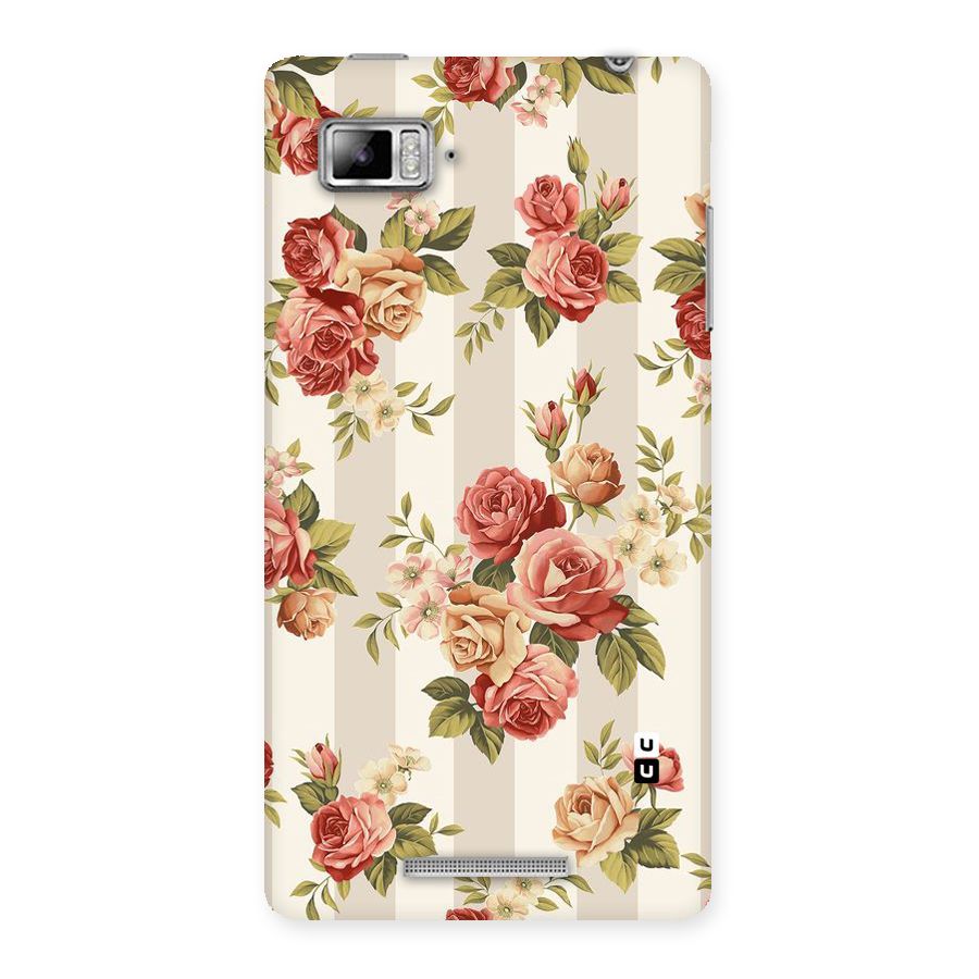 Vintage Color Flowers Back Case for Lenovo Vibe Z K910