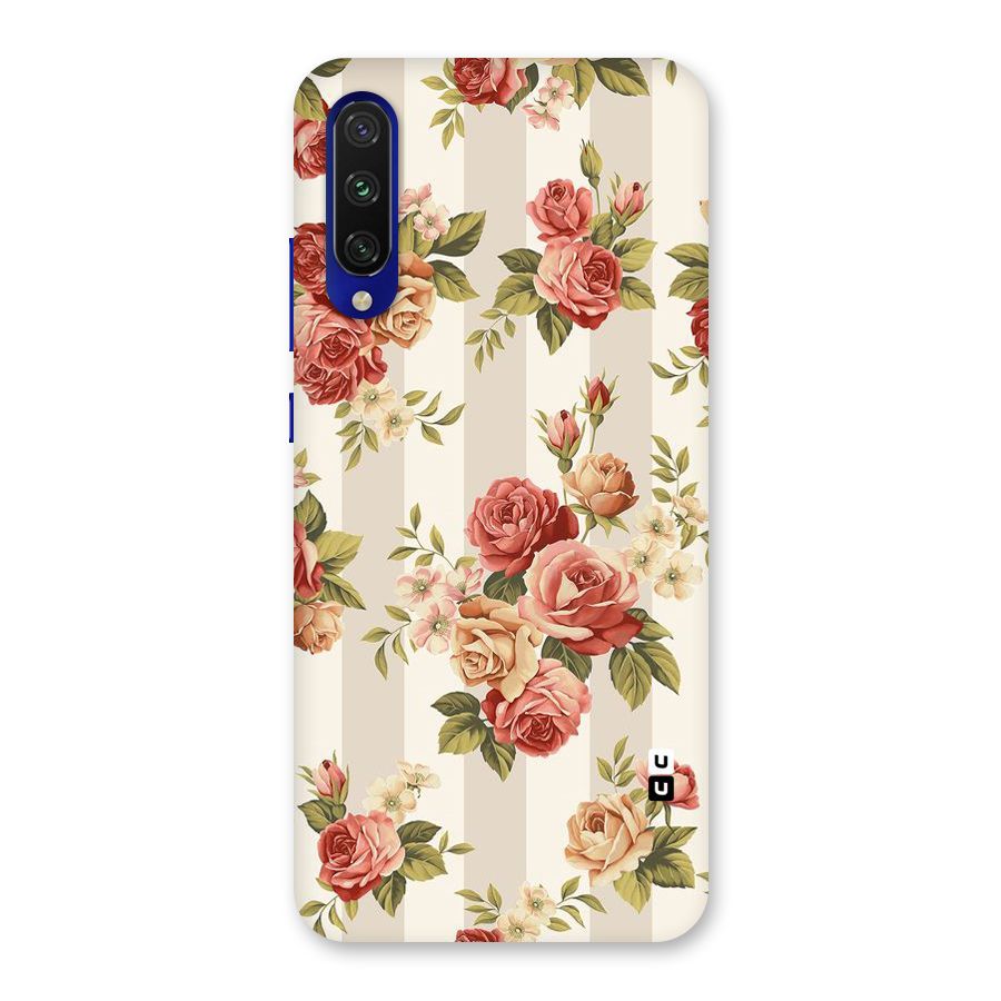 Vintage Color Flowers Back Case for Mi A3